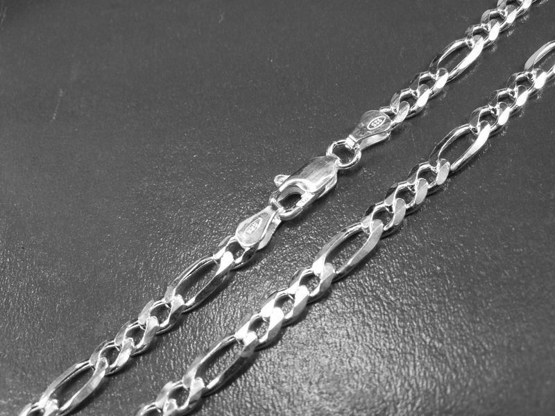 Amberta 925 Sterlingsilber Damen-Halskette - Figaro Kette - 1.5 Mm Breite - Verschiedene Längen: 40 45 50 55 60 Cm (60cm